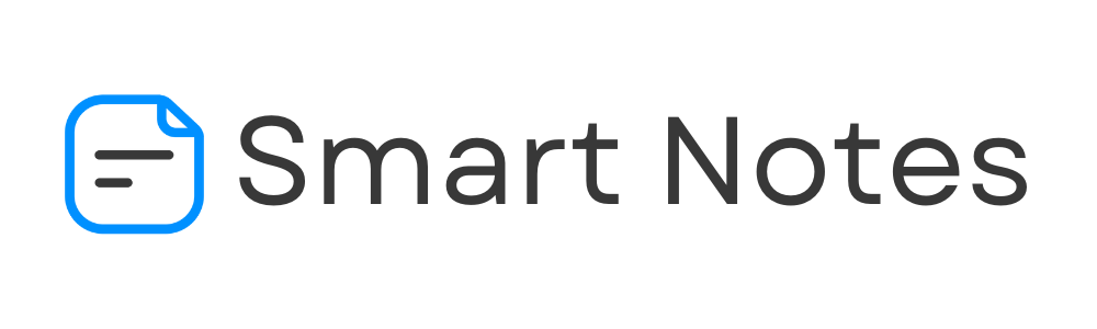 Smart Notes - Intelligent Note Taking & Organization